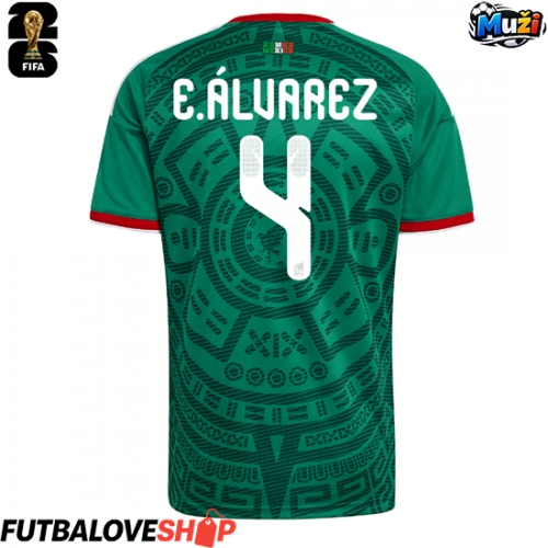 Dres Mexiko Edson Alvarez #4 Domáci MS 2026 Krátky Rukáv